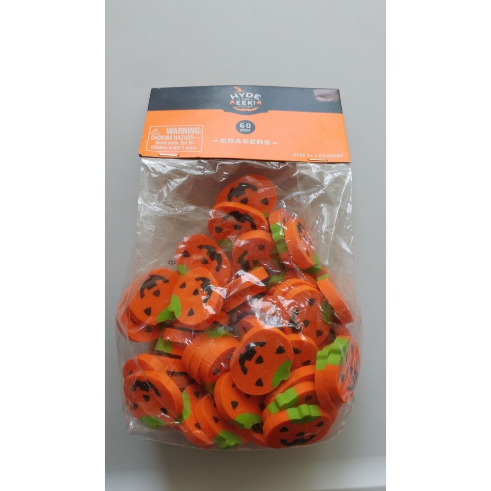 Halloween Jack o lantern Erasers